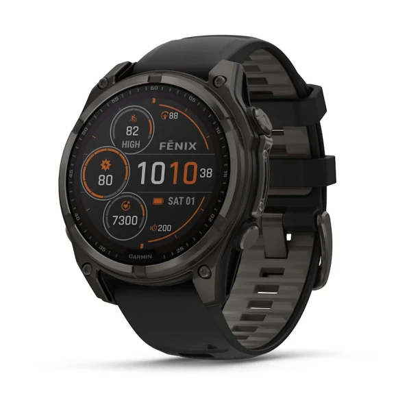 Garmin fēnix® 8 - 47 mm Solar Sapphire Graphite/Carbon Gray Titanium DLC 010-02906-11