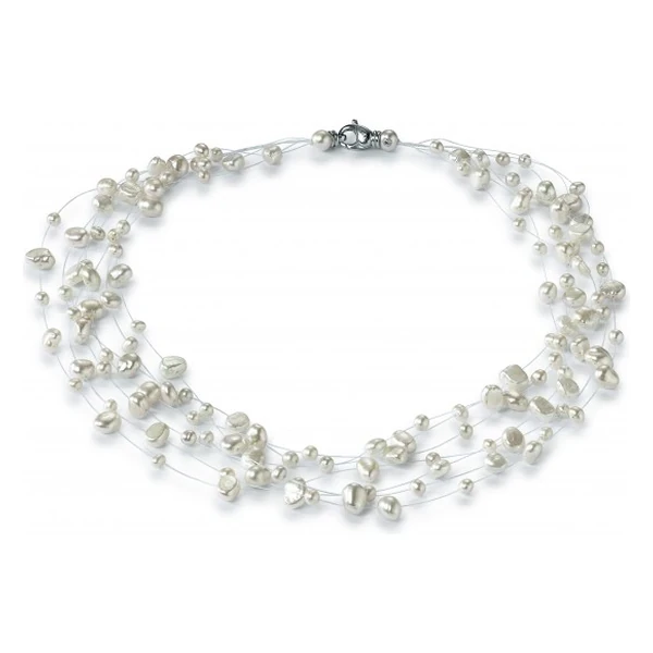 Adriana Multi-row freshwater pearl necklace V5