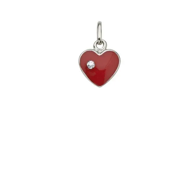 CEM pendant silver heart with crystal BAH901507