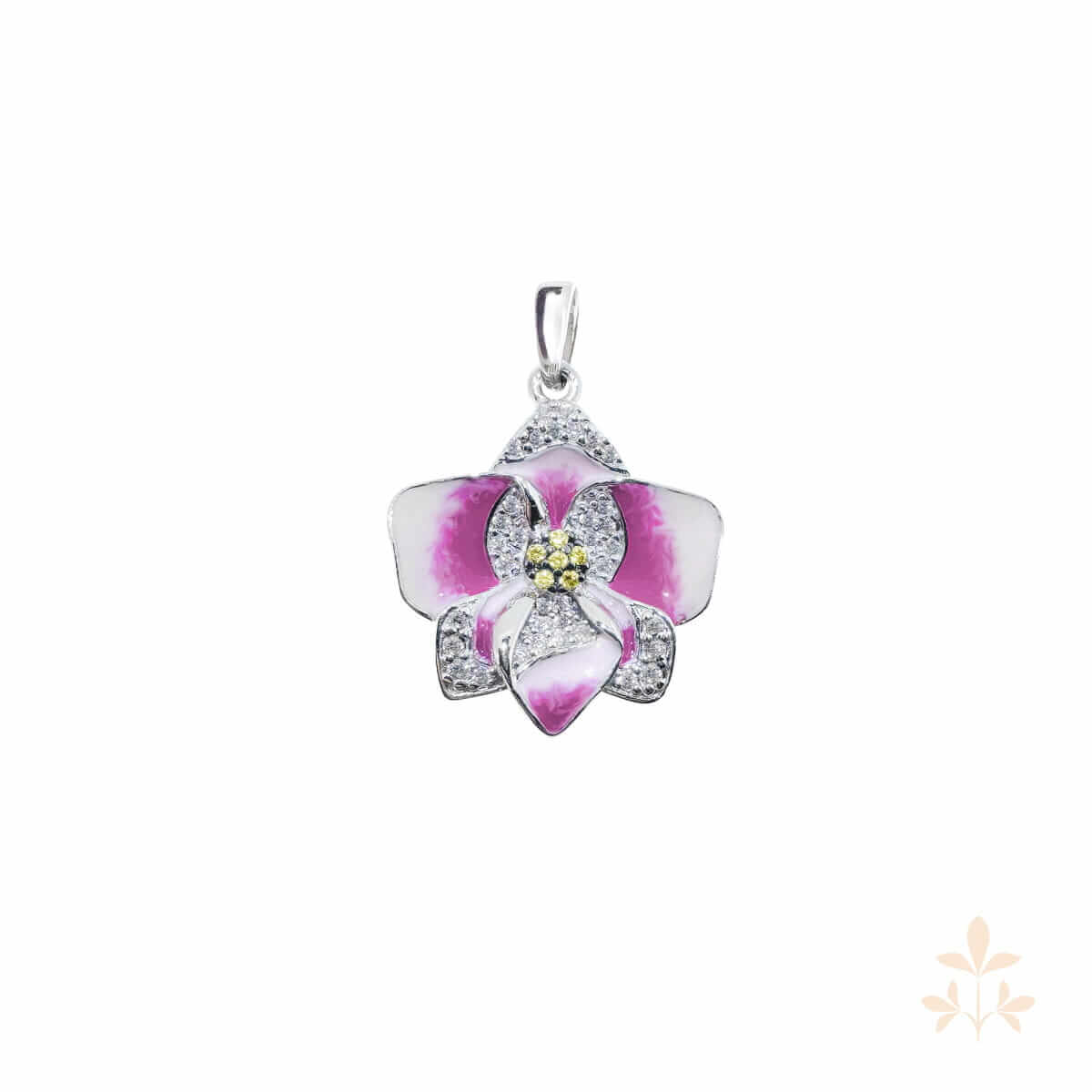 At the time Cynthia Orchid Pendant SZA-3990-390