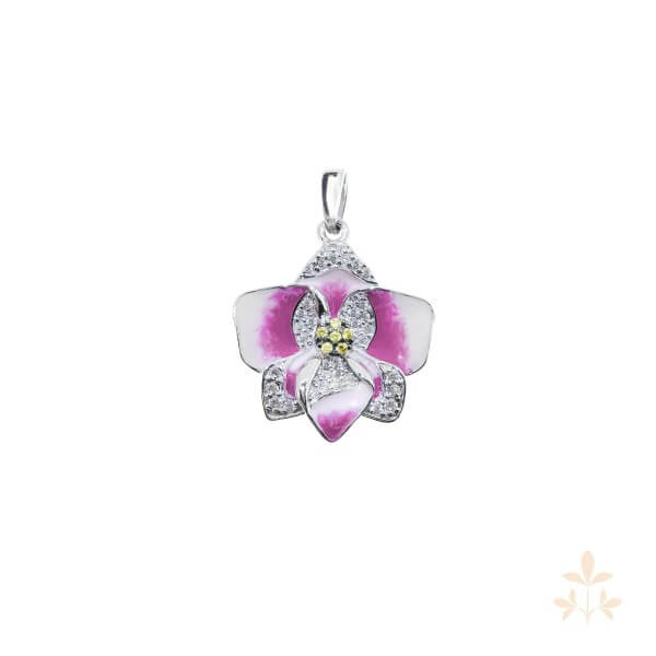 At the time Cynthia Orchid Pendant SZA-3990-390