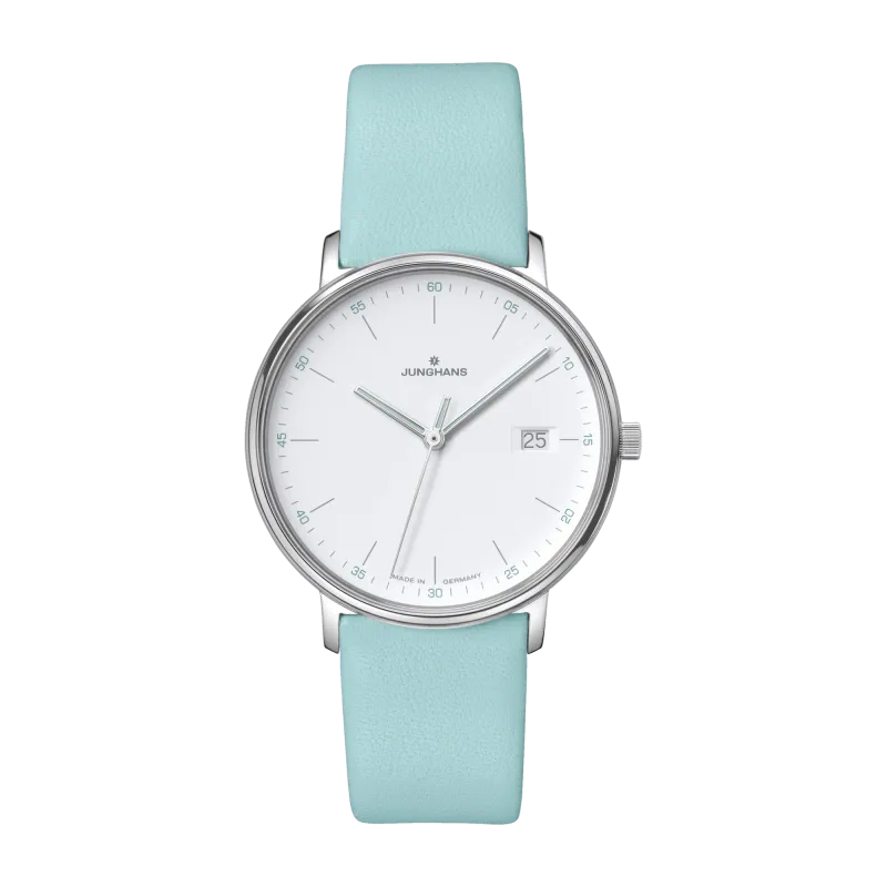 Junghans FORM Ladies Quartz Mint Leather Strap Womens Watch 47/4455.00