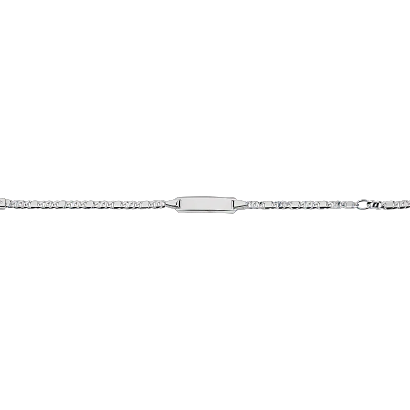 CEM 925 silver identification bracelet 12 - 14 cm, rhodium-plated BIDR904658