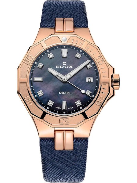 Edox Delfin Diver Date Lady Women's Watch 53020 37RC NANR