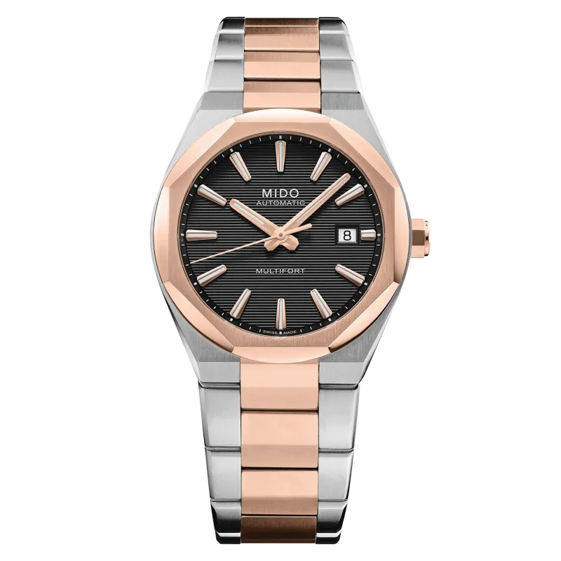 Mido Multifort 8 One Crown, Multicolor, Octagonal Bezel, Power Reserve up to 80 Hours Men's Watch M055.507.22.051.00
