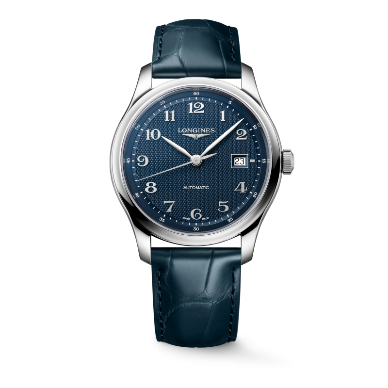 Longines Master Collection Mens Watch Blue Leather Strap 41mm L2.950.4.93.2