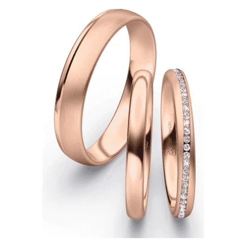 First Individual Love 3D TriSet Wedding Ring Pair Rauschmayer 72-02044 | 73-02044 | 72-02045