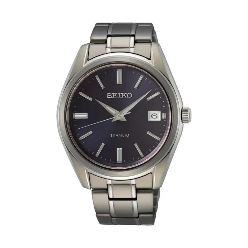 Seiko Quartz Titanium Men's Watch SUR373P1