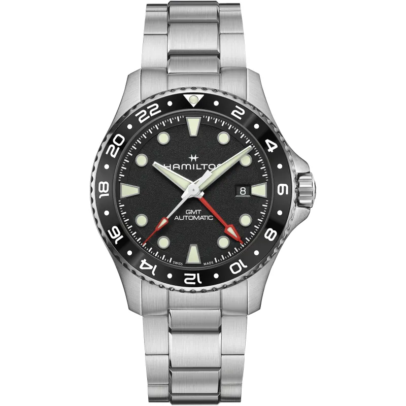 Hamilton KHAKI NAVY SCUBA AUTO Black GMT 43MM Men's Watch H82555130