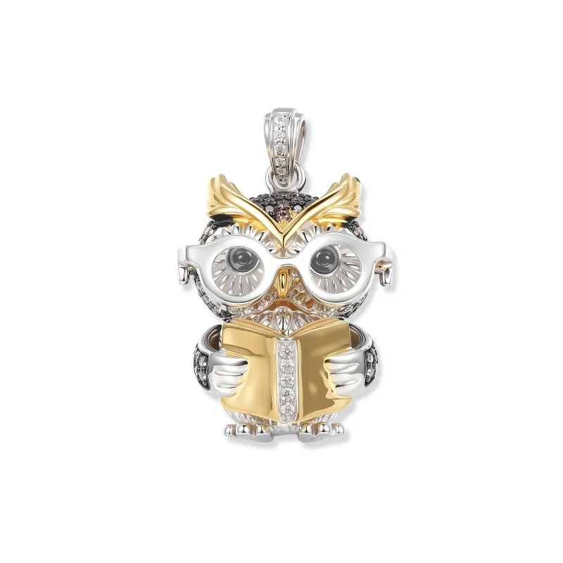At the time, Dr. Darwin's Owl Pendant, Bicolor Masterpiece of the limited series Roxy and the Friends, Limited Edition
