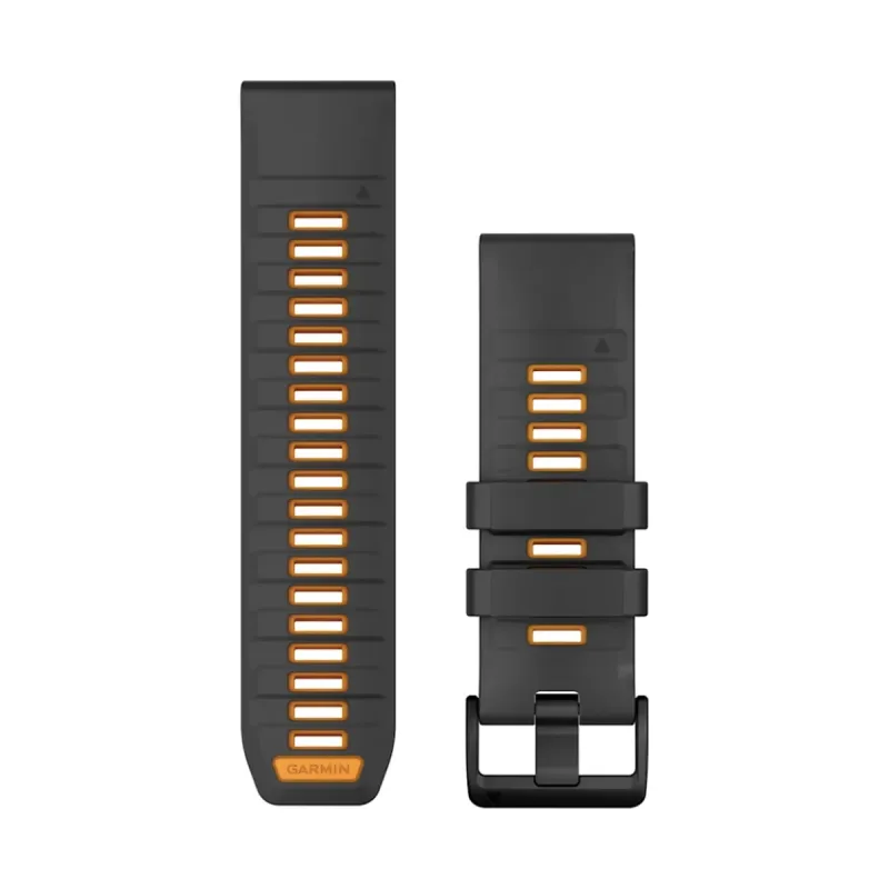 Garmin replacement bracelet (quick-change system) silicone Slate Gray/Orange 010-13393-05
