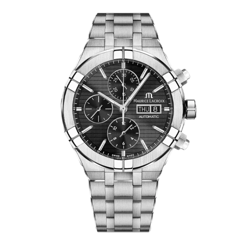 Maurice Lacroix Aikon Chronograph Day Date Men's Watch AI6038-SS002-330-1
