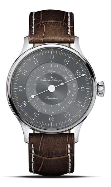Meister Singer Pangaea Day Date 365, Automatic, Grey Men's Watch PDD365927