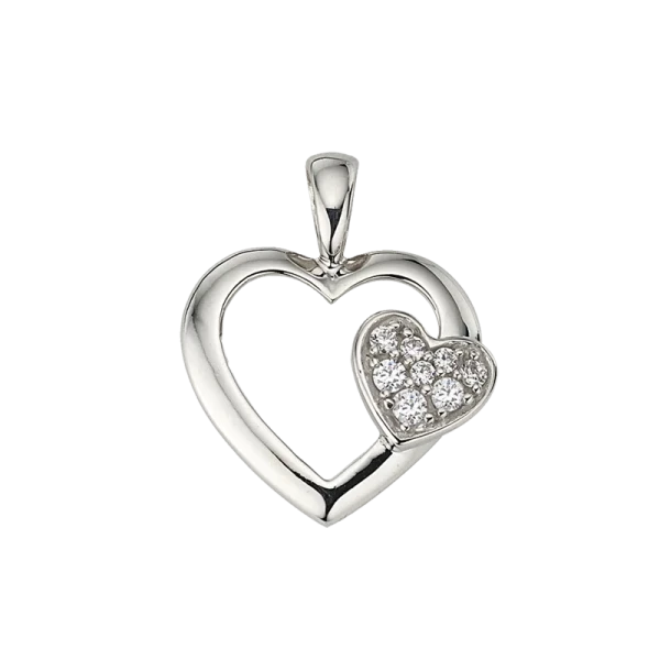 CEM 925 silver pendant hearts BAH904885