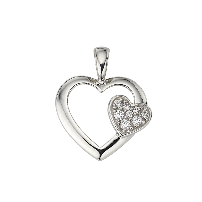 CEM 925 silver pendant hearts BAH904885