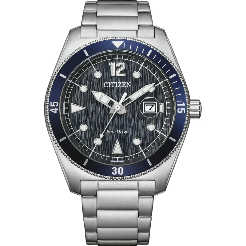 Citizen Eco-Drive Marine Sports Stainless Steel Blue, 43mm Men's Watch AW1881-52L