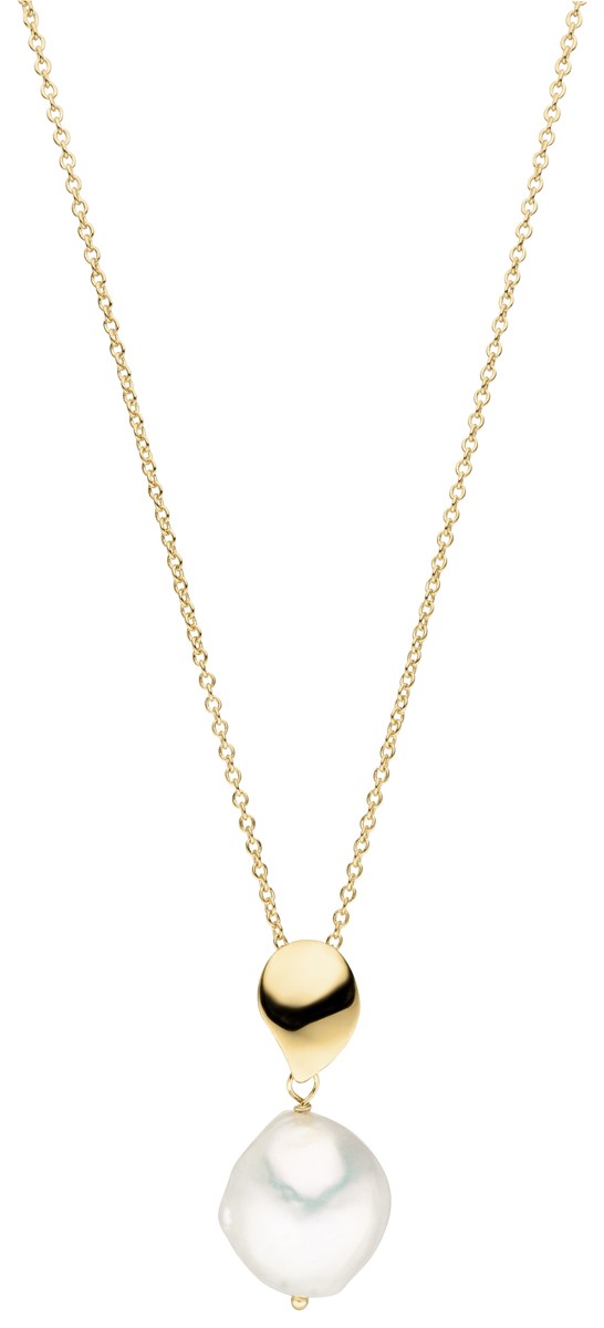 Adriana necklace with pearl pendant freshwater baroque F8