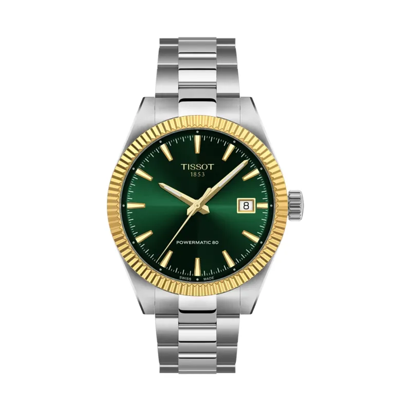 Tissot Gentleman Automatic 38 mm Green Men's Watch T934.807.41.091.00
