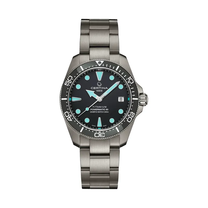 Certina DS Action Diver 38mm Titanium Automatic Grey Ladies' Watch C048.807.44.081.00
