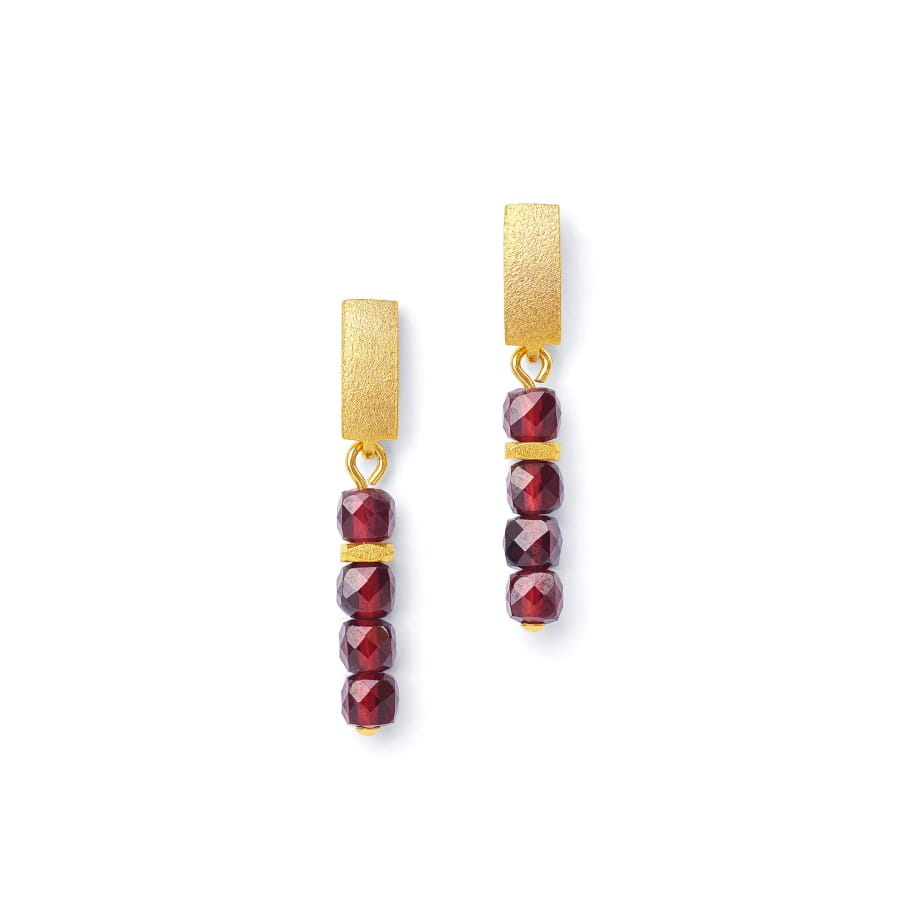 Bernd Wolf Fabricia earrings garnet 1510005776