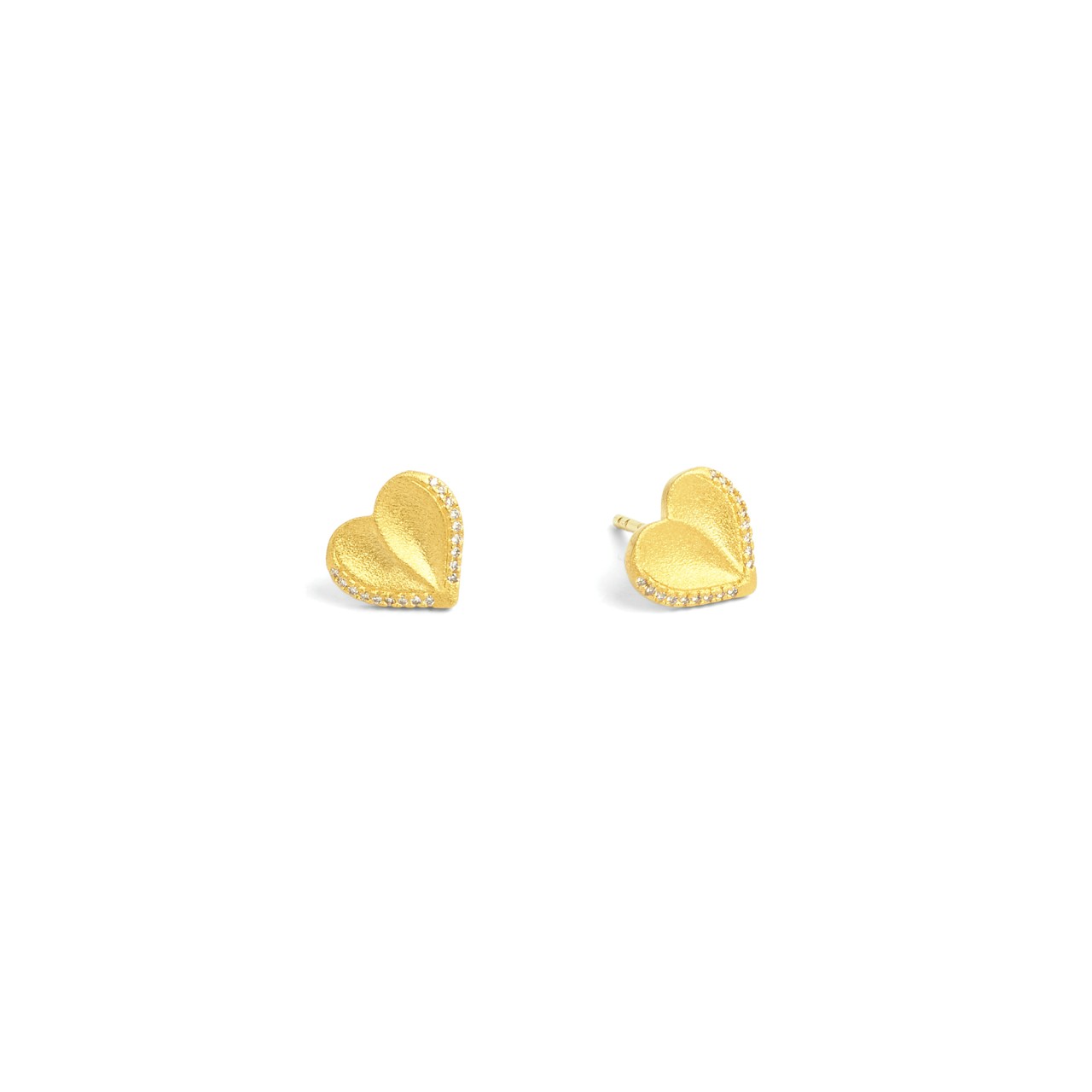 Bernd Wolf Corasini stud earrings zirconia 925 sterling silver