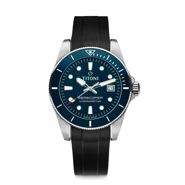 Titoni Seascoper 300 men's watch 83300 S-BE-R-705