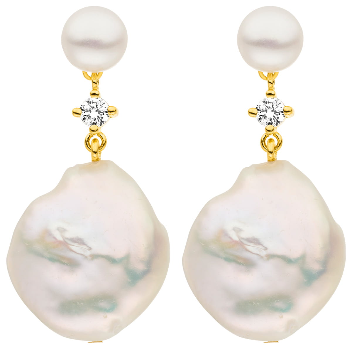 Adriana earrings with freshwater pearls Firenze F38