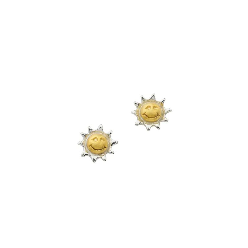 CEM 925 silver stud earrings sun BOS901470