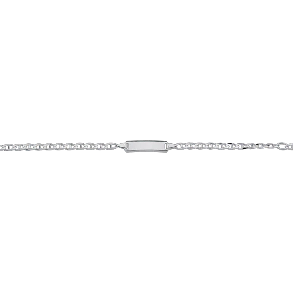 CEM 925 silver identification bracelet 14 - 16 cm, rhodium-plated BIDR904663
