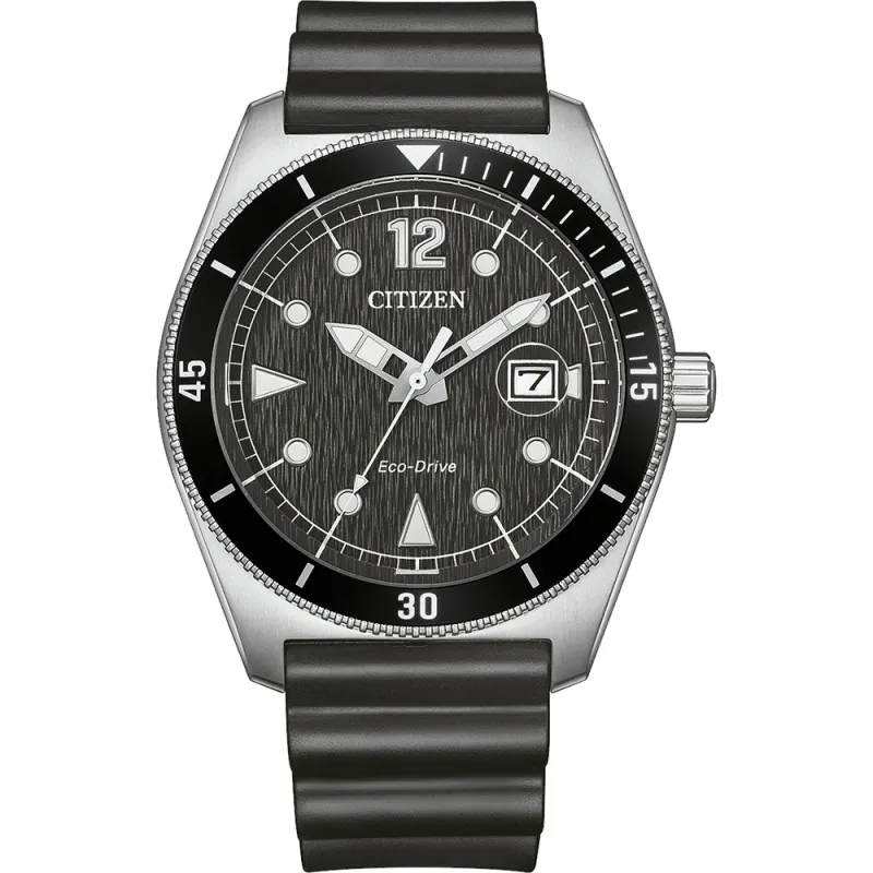 Citizen Eco-Drive Marine Sports, rubber strap (urethane) black, 43mm men's watch AW1889-00E
