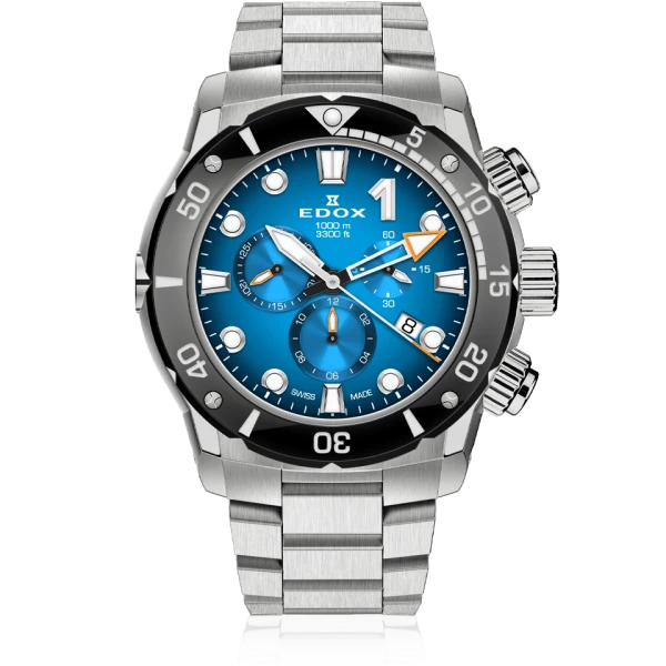 Edox CO-1 Chronograph Men's Watch 10242 TINM BUIDN