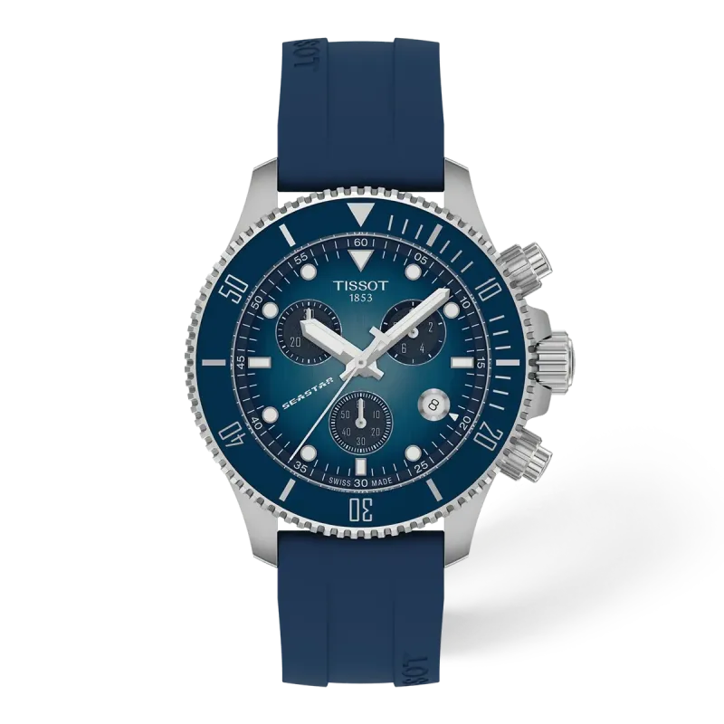 Tissot Seastar 1000 38mm, Swiss quartz movement, silicone strap, men's watch T120.217.17.041.00