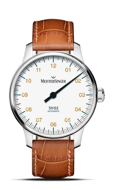 Meister Singer Automatic White with Gold Men's Watch BM9901G