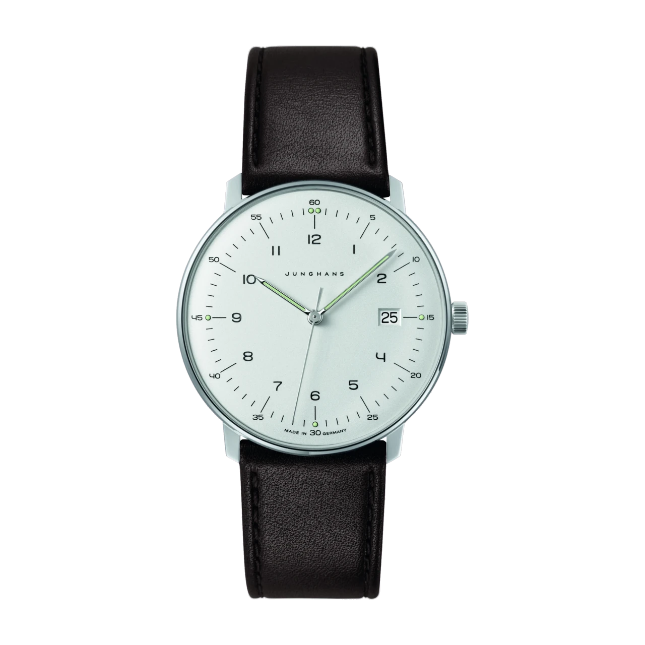 Junghans max bill quartz sapphire glass men's watch 041/4461.02