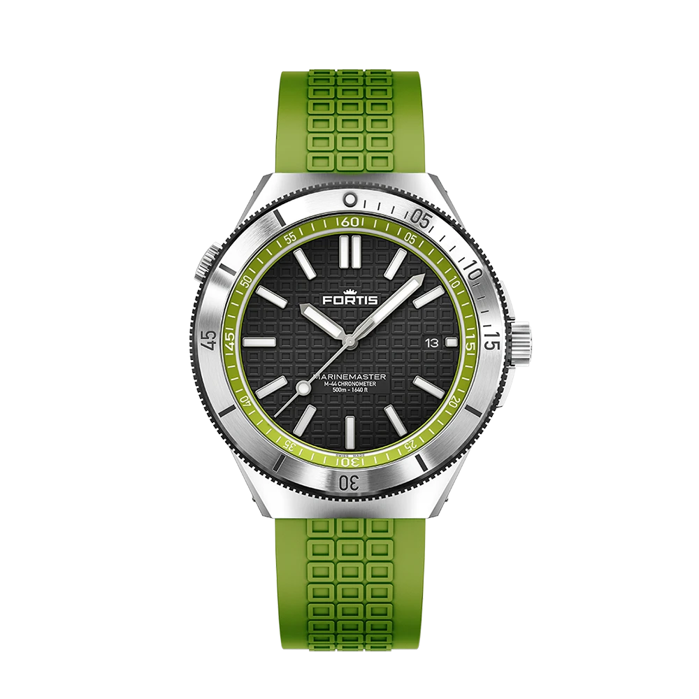 Fortis Marinemaster M-44 Woodpecker Green Men's Watch F8120019