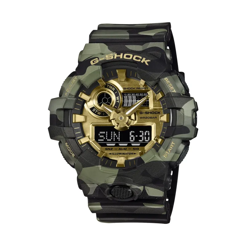 G-Shock ANALOG DIGITAL SERIES GA-700 Mens Watch GA-700CMG-3AER