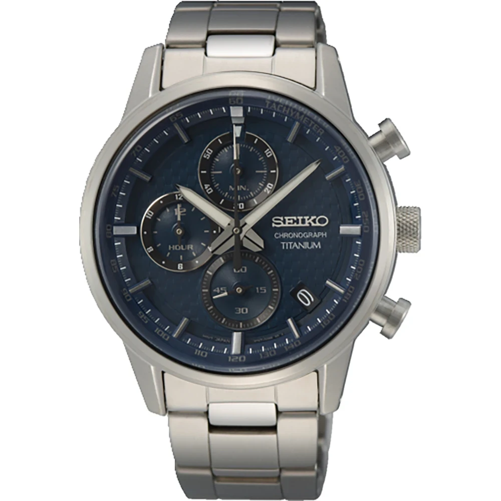 Seiko Titanium Chronograph SSB387P1 Men's Watch