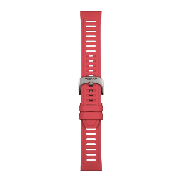 Tissot replacement strap silicone red 21 mm T852.049.243