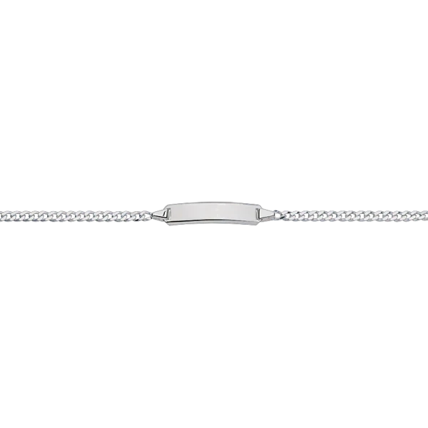 CEM 925 silver identification bracelet 16 - 18.5 cm, rhodium-plated BIDR904666