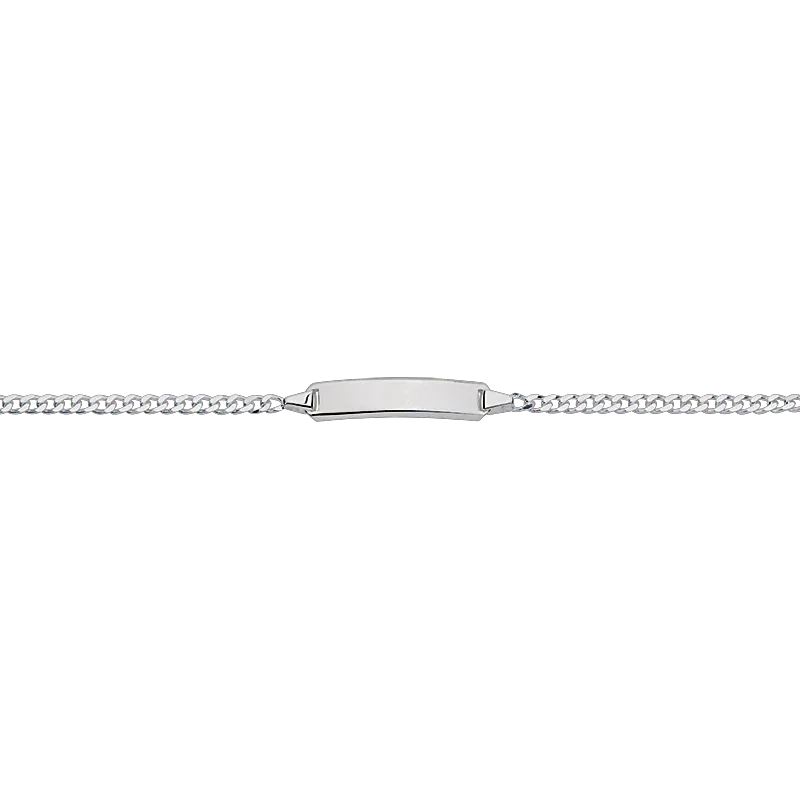 CEM 925 silver identification bracelet 16 - 18.5 cm, rhodium-plated BIDR904666