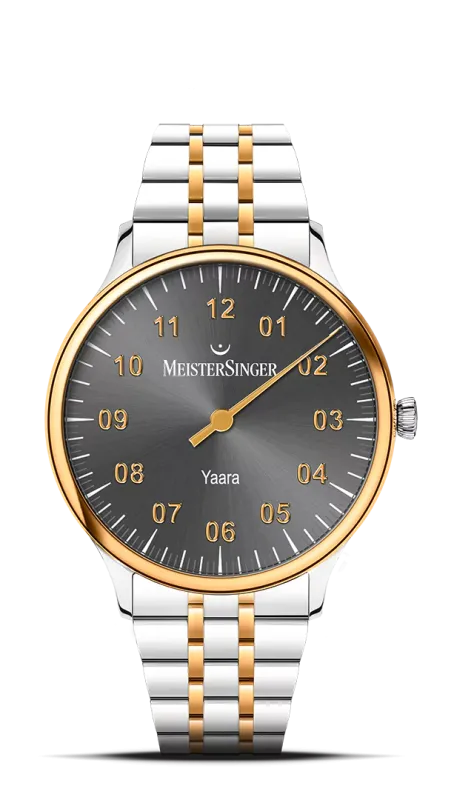 Meister Singer Yaara, Automatic, Anthracite with Gold Ladies Watch YA907G
