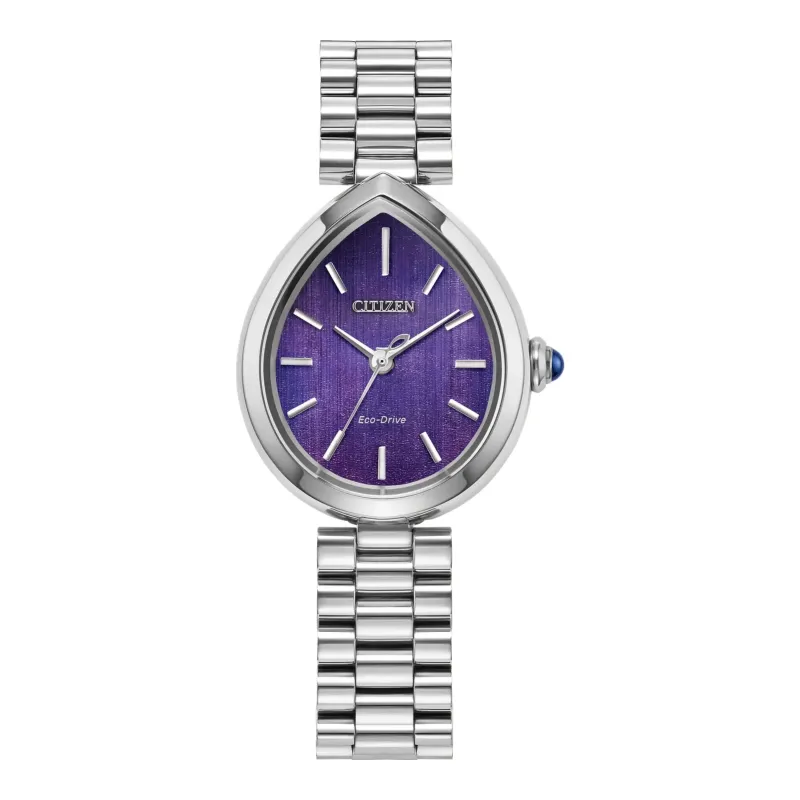Citizen L Rainell Eco-Drive Purple Ladies Watch EM1200-55X