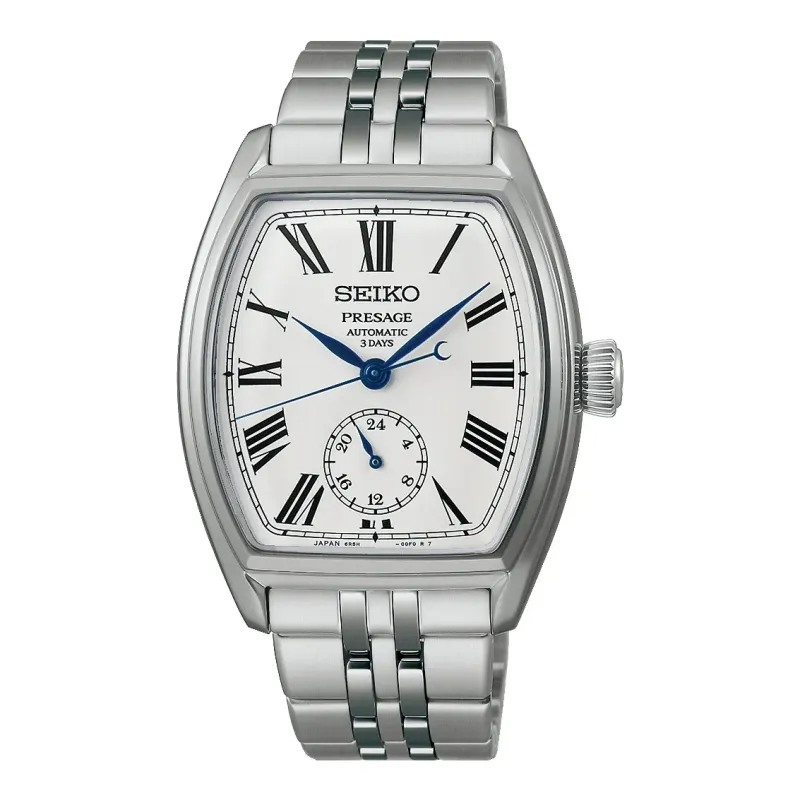 Seiko Presage Classic Series Automatic 36 mm Steel Bracelet White Mens Watch SPB537J1