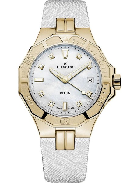 Edox Delfin Diver Date Lady Women's Watch 53020 37JC NADD