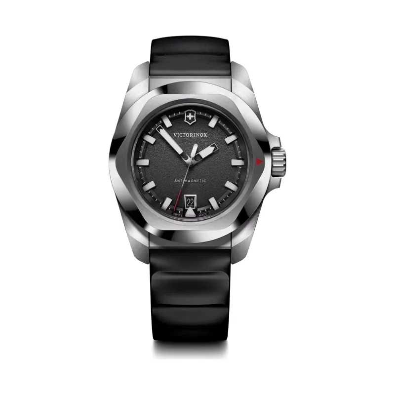 Victorinox I.N.O.X. Quartz 41mm 20 ATM rubber strap men's watch 242028