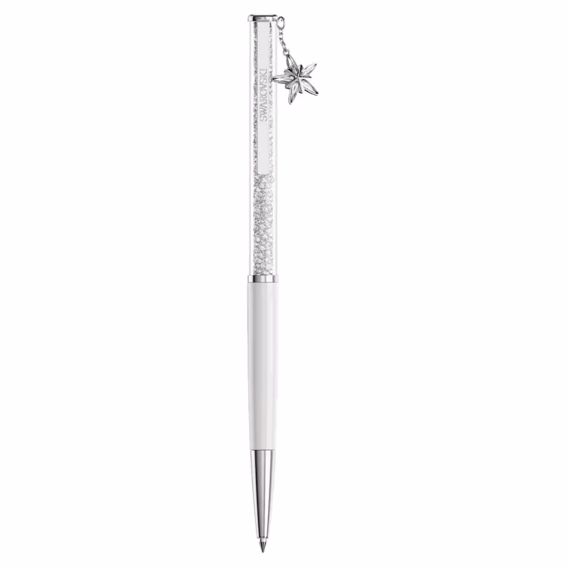 Swarovski Crystalline ballpoint pen, white lacquered, chrome-plated 5717136