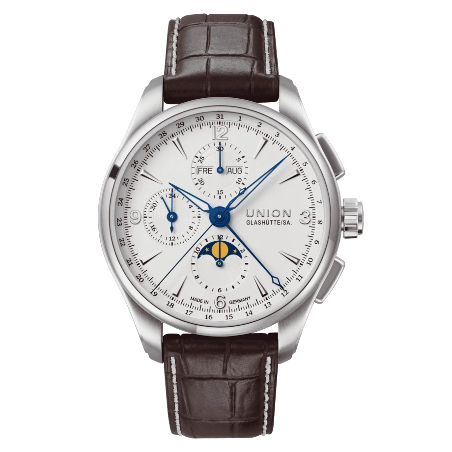 Union Glashütte Belisar Chronograph Moon Phase Men's Watch D014.425.16.017.00