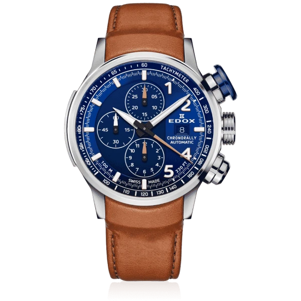Edox Chronorally Automatic Men's Watch 01129 TBUCBR BUBR