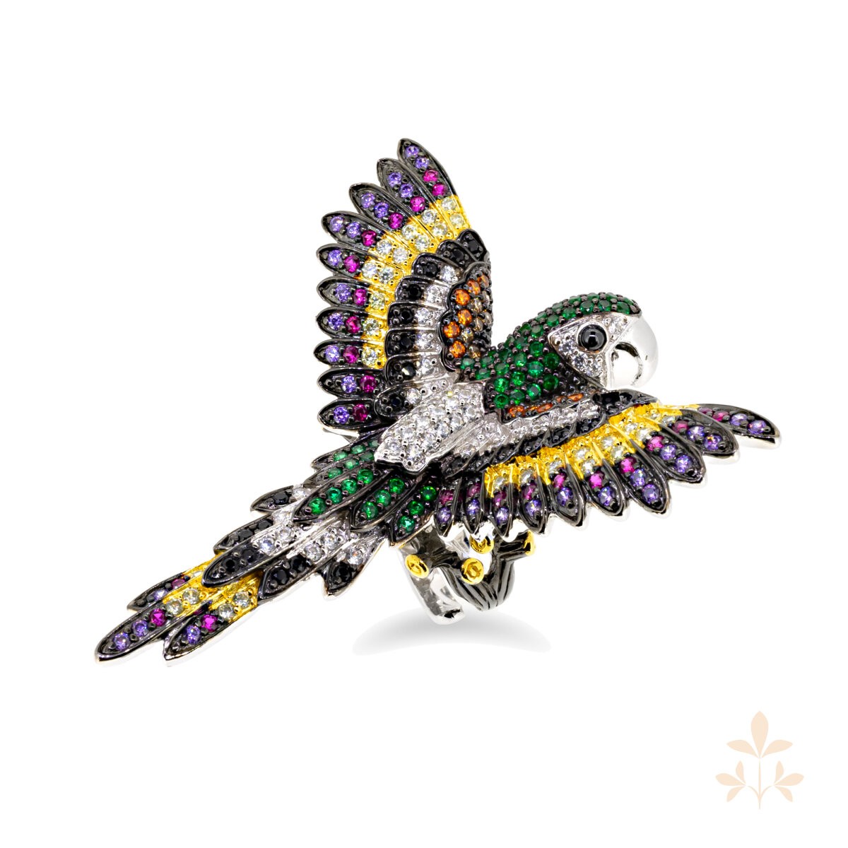 Back then Falco Parrot Ring SZA-1990-167-L