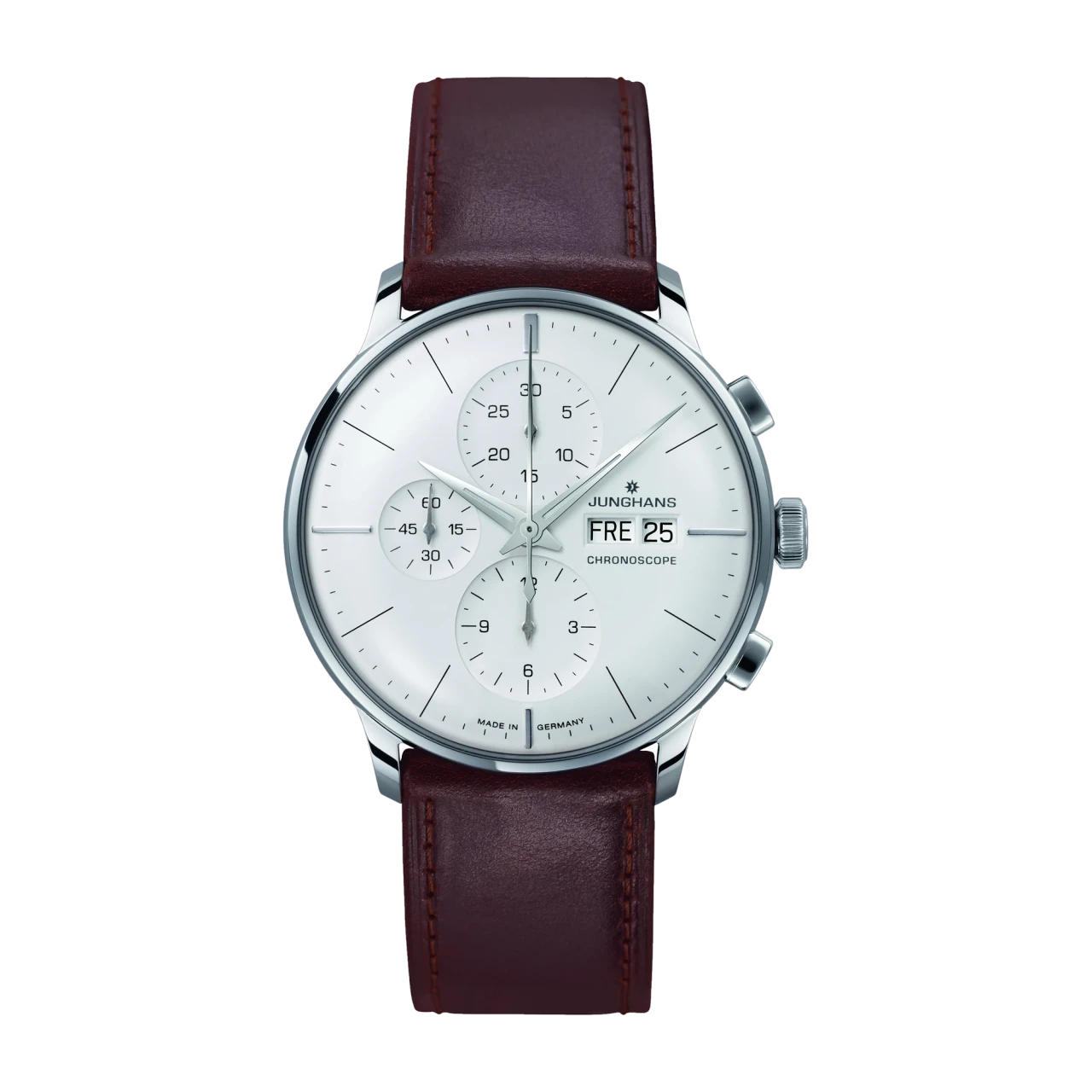 Junghans Meister Chronoscope sapphire glass men's watch 027/4120.02